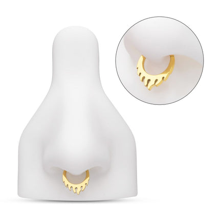 Invictus 24Kt Gold PVD Titanium Flame Front Facing Hinged Segment Clicker