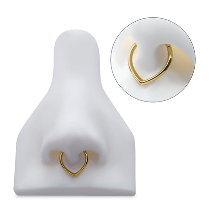 Invictus 24Kt Gold PVD Titanium Teardrop  Hinged Segment Clicker