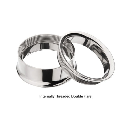 Invictus Titanium Internally Threaded Double Flare Basic Tunnel | Sold by piece