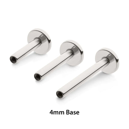 Invictus Titanium Internally Threaded Micro Labret Pin with 4mm Base