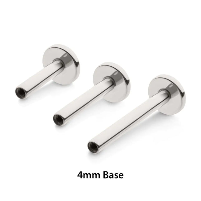 Invictus Titanium Internally Threaded Micro Labret Pin with 4mm Base