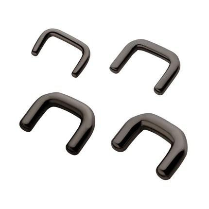 Invictus Black PVD Titanium Mini Staple Septum Retainer