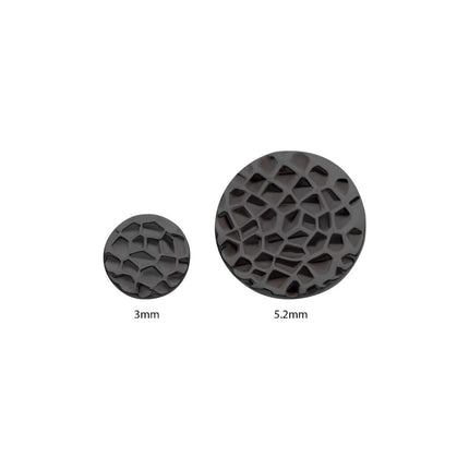 Invictus Black PVD Titanium Internally Threaded Hammered Disk Top