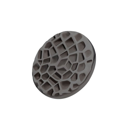 Invictus Black PVD Titanium Internally Threaded Hammered Disk Top