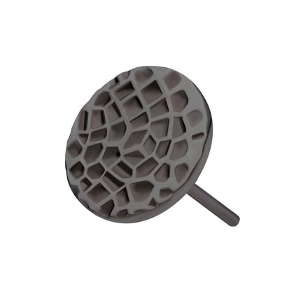 Invictus Black PVD Titanium Threadless Hammered Disk Top