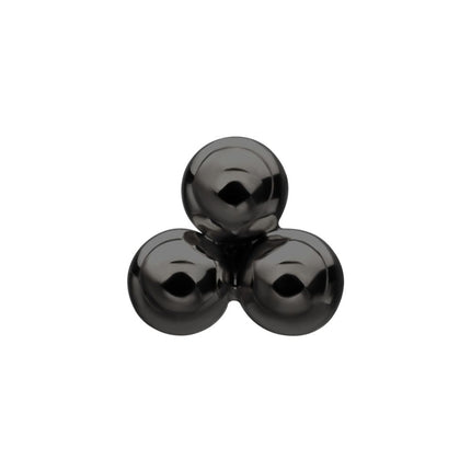 Invictus Black PVD Titanium Threadless Ball Top