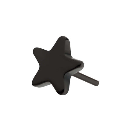 Invictus Black PVD Titanium Threadless Star Top
