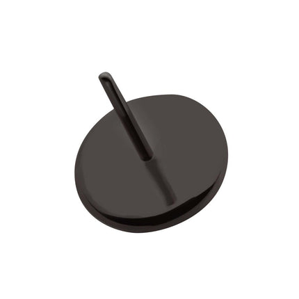 Invictus Black PVD Titanium Threadless Flat Disc Top