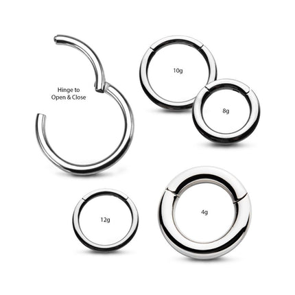 Invictus Titanium Hinged Segment Clicker (12g to 4g)