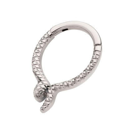 Invictus Titanium Snake Design Front Facing Hinged Segment Clicker