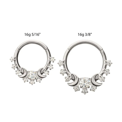 Invictus Titanium Triple Moon Phase Hinged Segment Clicker