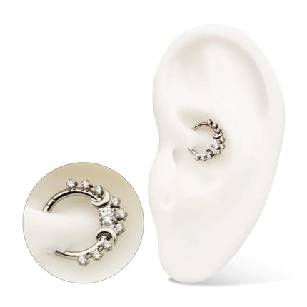 Invictus Titanium Triple Moon Phase Hinged Segment Clicker