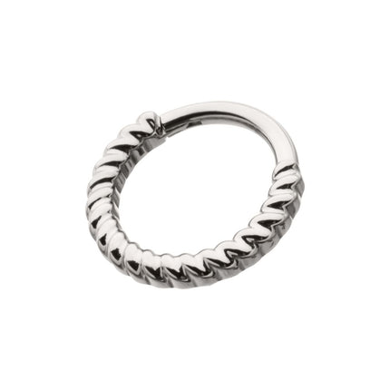 Invictus Titanium Twisted Rope Front Facing Hinged Segment Clicker