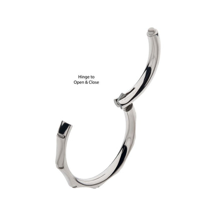 Invictus Titanium Bamboo Design Side Facing Hinged Segment Clicker