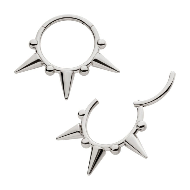 Invictus Titanium Spike Design Front Facing Hinged Segment Clicker