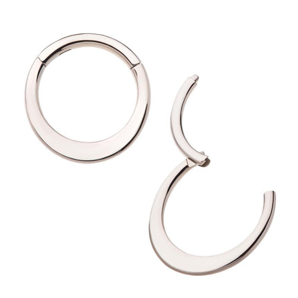 Invictus Flat Bar Titanium Front Facing Hinged Segment Clicker