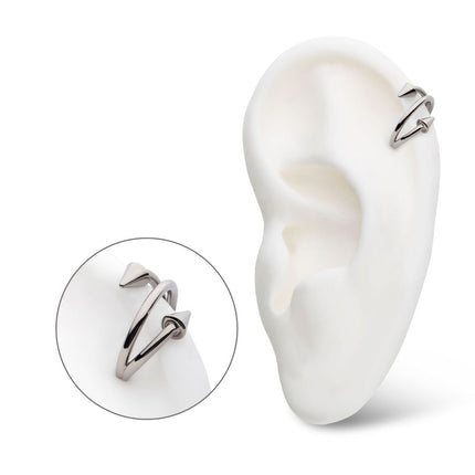 Invictus Titanium Double Ended Twist Side Facing Hinged Segment Clicker with Spikes