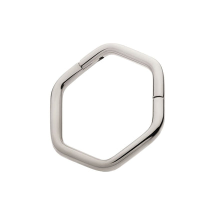 Invictus Hexagon Shape Titanium Front Facing Hinged Segment Clicker