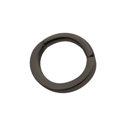 Invictus Black PVD Titanium Oval Shape Hinged Segment Clicker