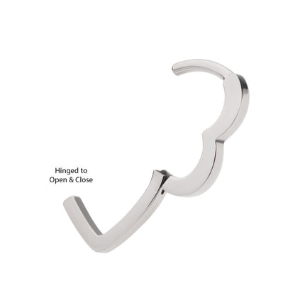 Invictus Titanium Heart Hinged Segment Clicker