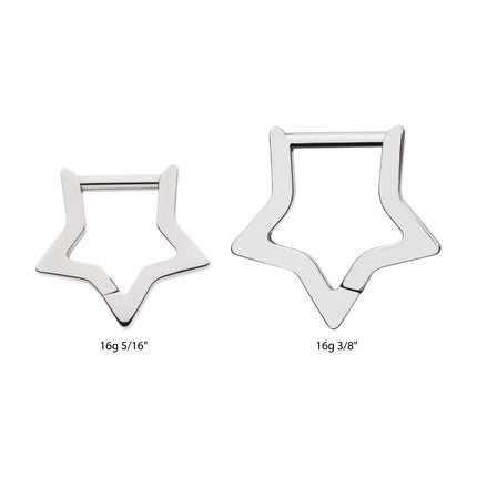 Invictus Titanium Star Hinged Segment Clicker