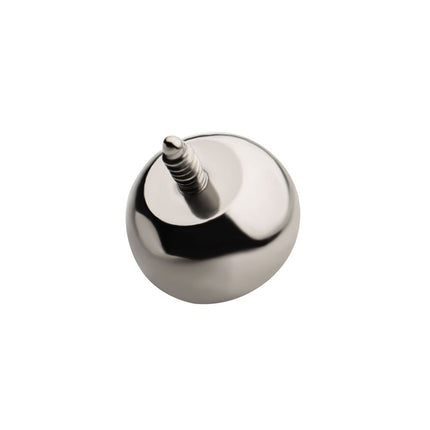 Invictus 16g Titanium Internally Threaded with Synthetic Opal Round Back Bezel Set Top