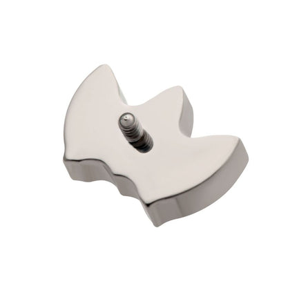 Invictus Titanium Internally Threaded with Prong Set 3-Cluster Marquise Stones Fan Shape Top