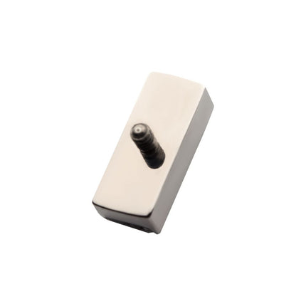 Invictus Titanium Internally Threaded with Channel Set Princess Gem Bar Top