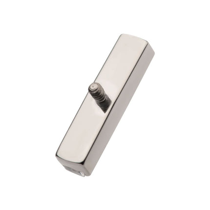 Invictus Titanium Internally Threaded with CNC Set Clear CZ 6-Cluster Bar Top