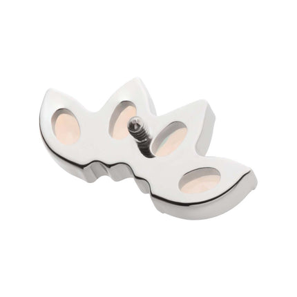Invictus Titanium Internally Threaded 4-Cluster Marquise Opalite Top