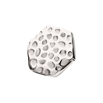 Invictus Titanium Internally Threaded Hammered Hexagon Top