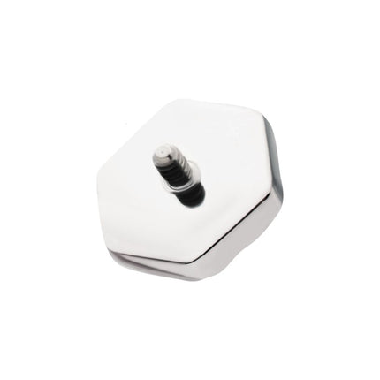 Invictus Titanium Internally Threaded Hammered Hexagon Top