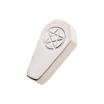 Invictus Titanium Internally Threaded Coffin with Engraved Pentagram Top