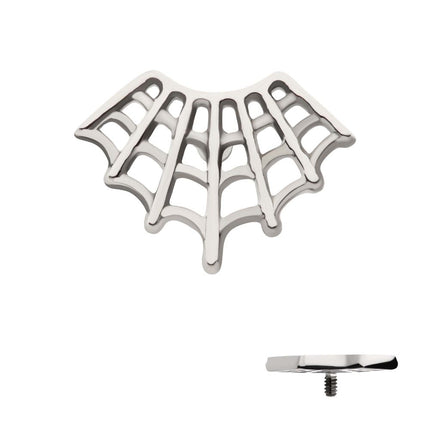 Invictus Titanium Internally Threaded Fan Shape Spiderweb Top