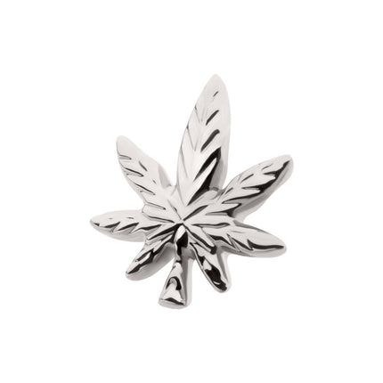 Invictus Titanium Internally Threaded Pot Leaf Top