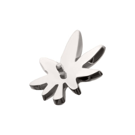 Invictus Titanium Internally Threaded Pot Leaf Top