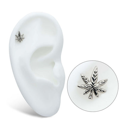 Invictus Titanium Internally Threaded Pot Leaf Top