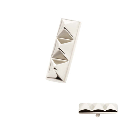 Invictus Titanium Internally Threaded 3 Pyramid Stud Top