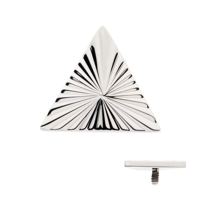 Invictus Titanium Internally Threaded Corrugated Triangle Top