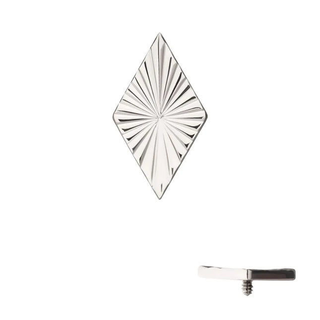 Invictus Titanium Internally Threaded Corrugated Rhombus Top