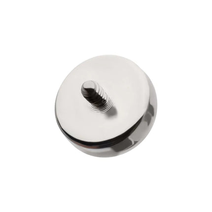 Invictus Titanium Internally Threaded Bezel Set Round Natural Stone Top