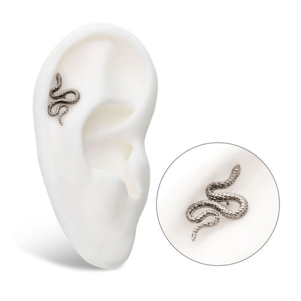 Invictus Titanium Internally Threaded Diamond Pattern Snake Top