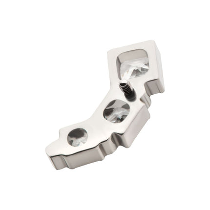 Invictus Titanium Internally Threaded Staggered Cluster Round & Princess Gem Top