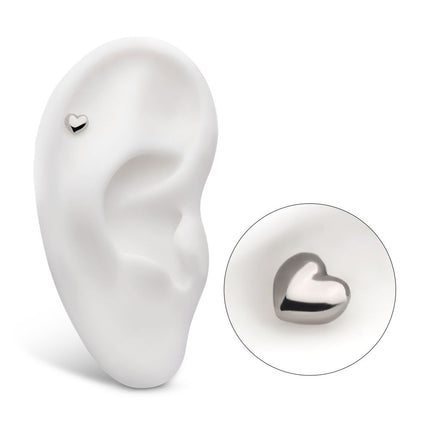 Invictus Titanium Internally Threaded Puffed Heart Top