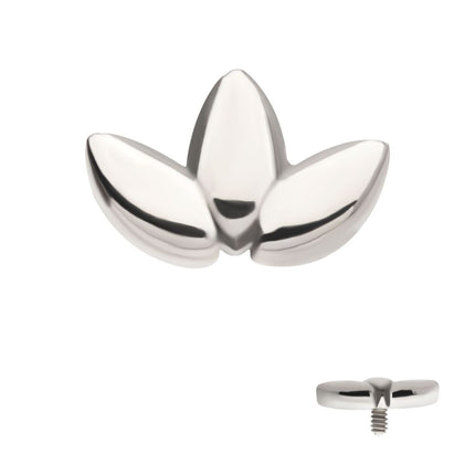 Invictus Titanium Internally Threaded Fan Shape Petals 3-Cluster Top