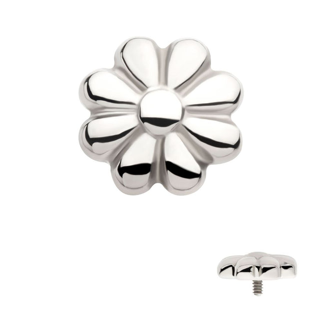 Invictus Titanium Internally Threaded 8 Petal Flower Shape Top