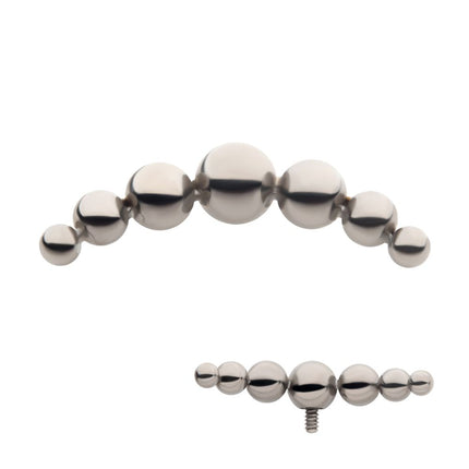 Invictus Titanium Internally Threaded with 7-Cluster Bead Top