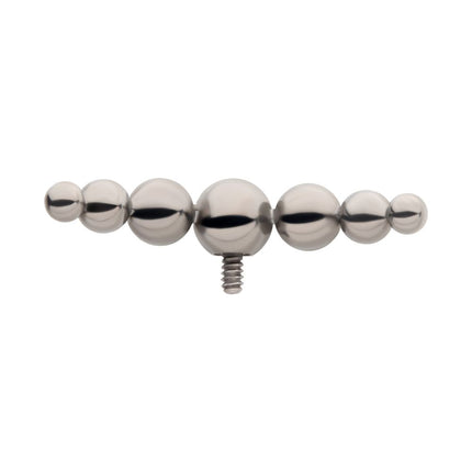 Invictus Titanium Internally Threaded with 7-Cluster Bead Top