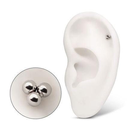 Invictus Titanium Internally Threaded Trinity Ball Top