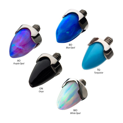 Invictus Titanium Internally Threaded Prong Set Stone Spike Top
